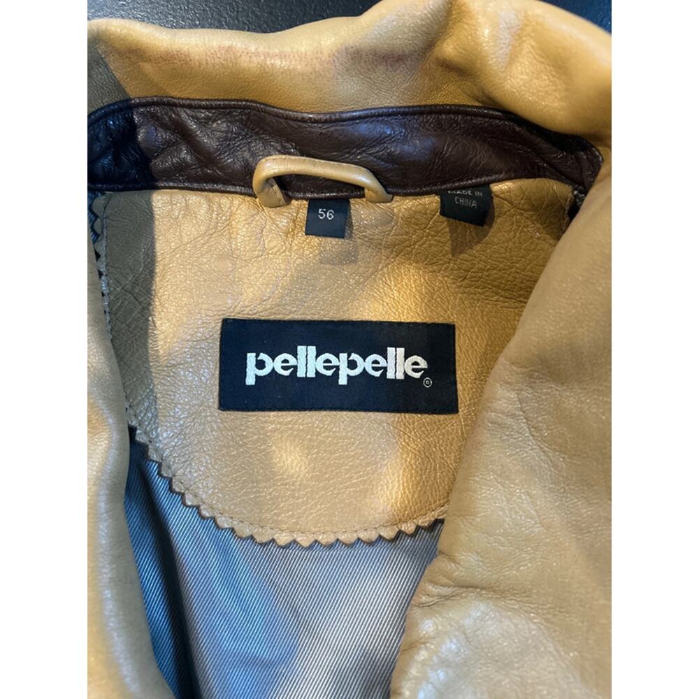 Vintage pelle pelle leather jacket mens size 56 - Picture 5 of 12